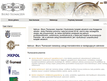 Tablet Screenshot of biuro.italicus.com.pl